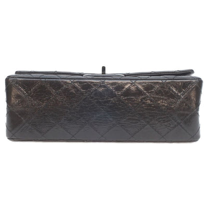 Chanel Black Vintage Calf Soft Double Flap Quilted 2.55 Handbag