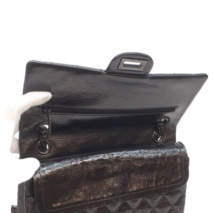 Chanel Black Vintage Calf Soft Double Flap Quilted 2.55 Handbag