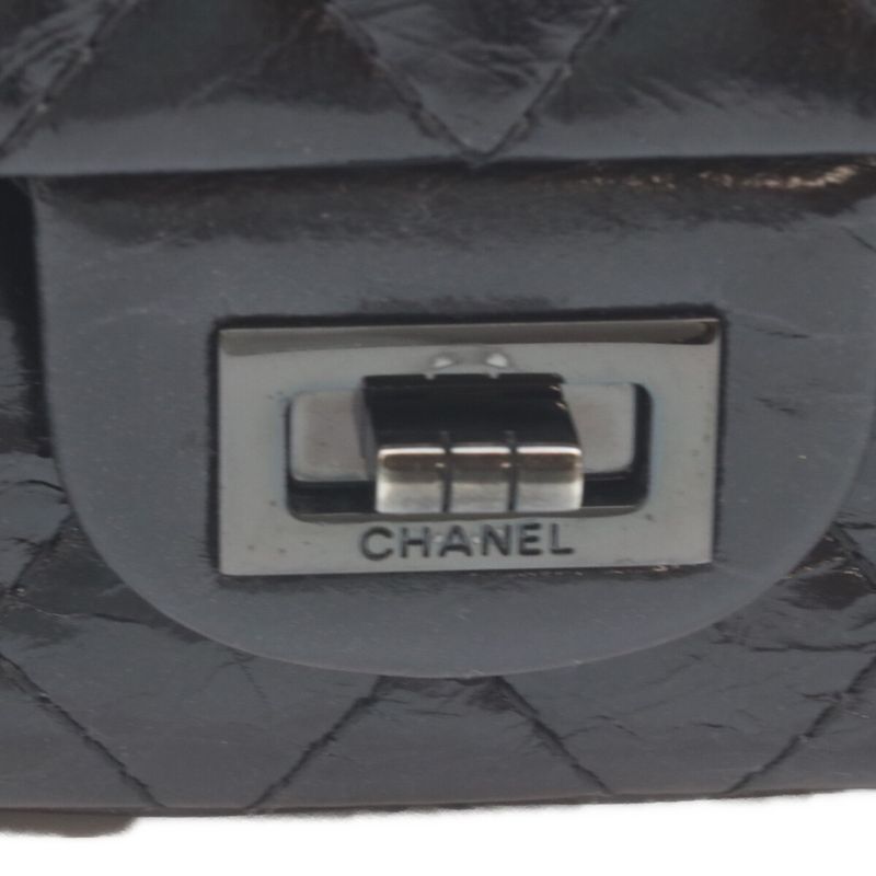 Chanel Black Vintage Calf Soft Double Flap Quilted 2.55 Handbag