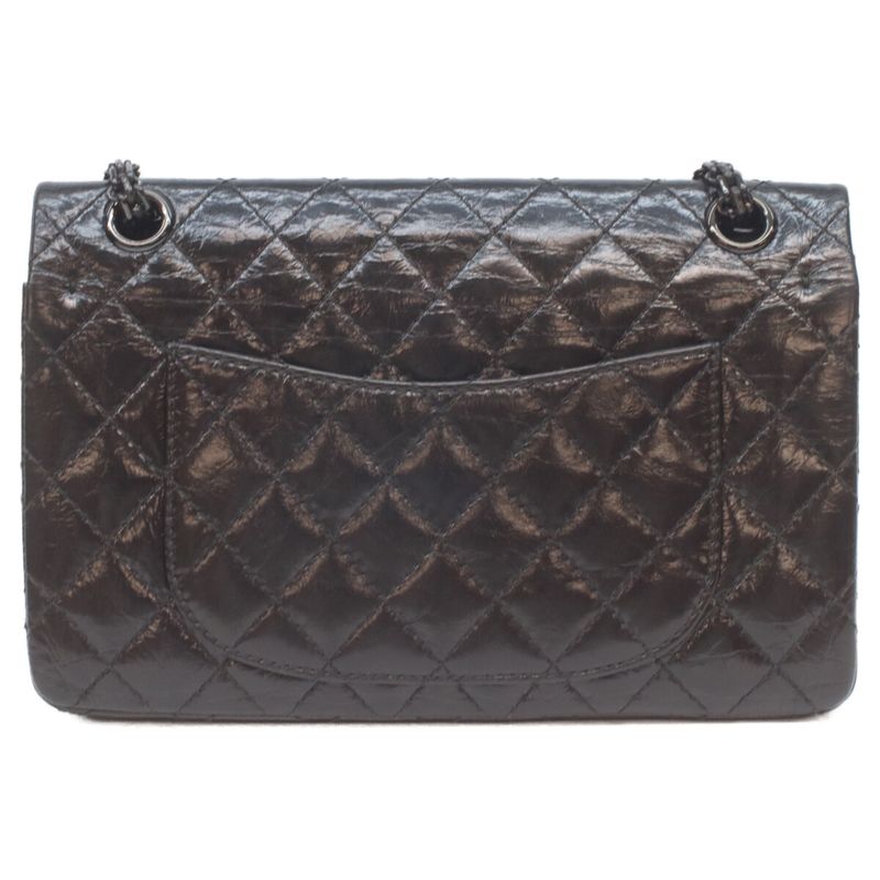 Chanel Black Vintage Calf Soft Double Flap Quilted 2.55 Handbag