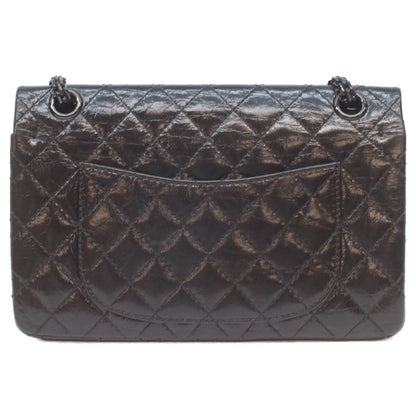 Chanel Black Vintage Calf Soft Double Flap Quilted 2.55 Handbag