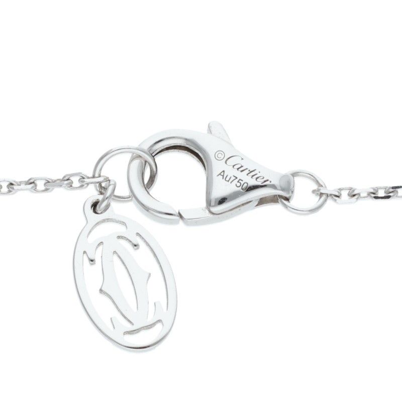 Cartier Diamant Leger 18k White Gold Diamond Necklace XS