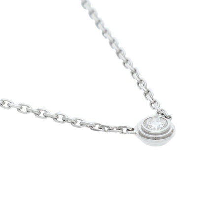 Cartier Diamant Leger 18k White Gold Diamond Necklace XS