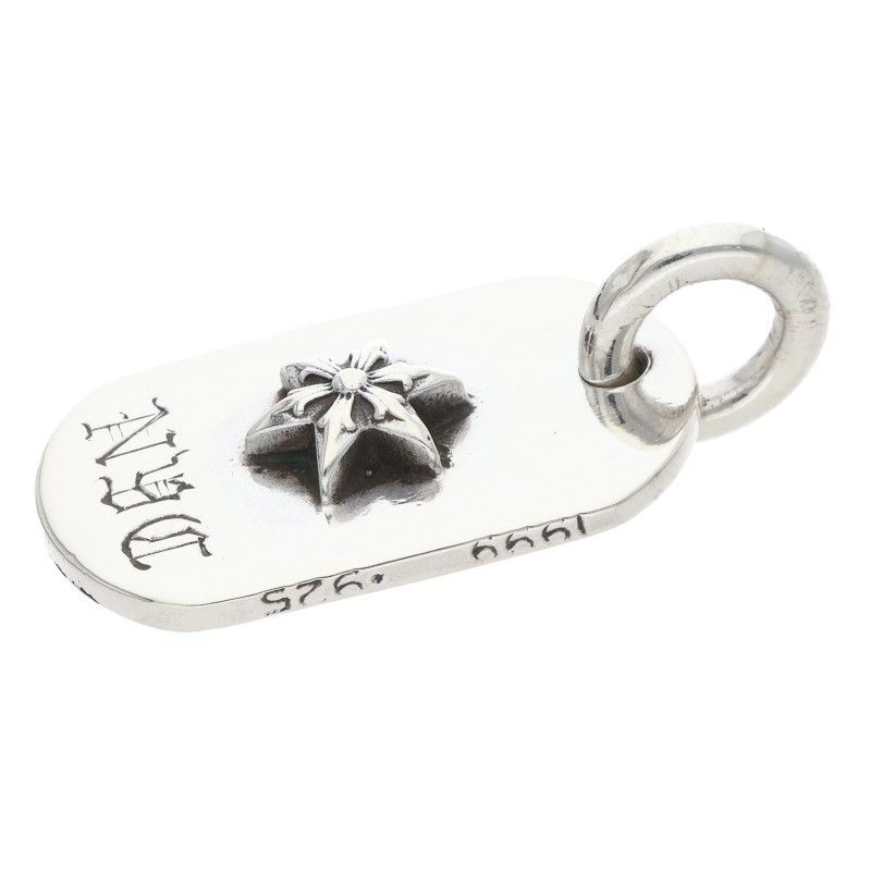 Chrome Hearts Raised Star Dogtag Dog Tag Nyc Limited Silver Necklace Top