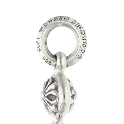 Chrome Hearts Tny CH Crs 1 Ball Tiny Ch Cross Charm Silver Necklace Top