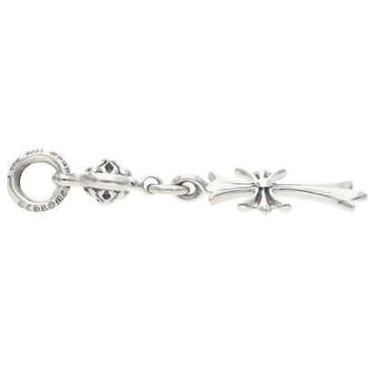 Chrome Hearts Tny CH Crs 1 Ball Tiny Ch Cross Charm Silver Necklace Top