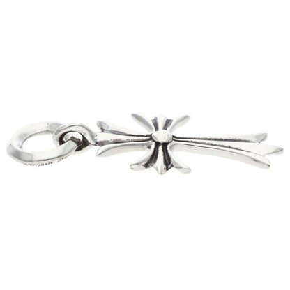 Chrome Hearts Tiny CH Cross Charm Silver Necklace Top