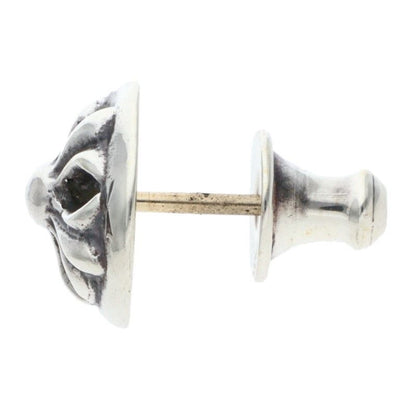 Chrome Hearts Stud Crsbll Cross Ball Silver Earrings