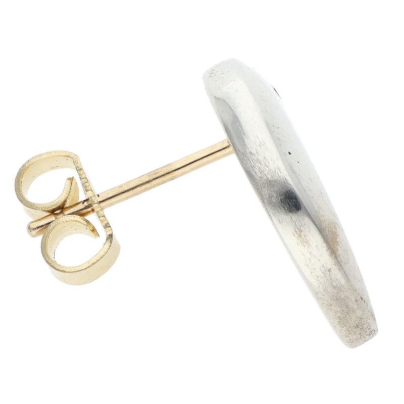 Chrome Hearts Yin Yang Silver Earrings