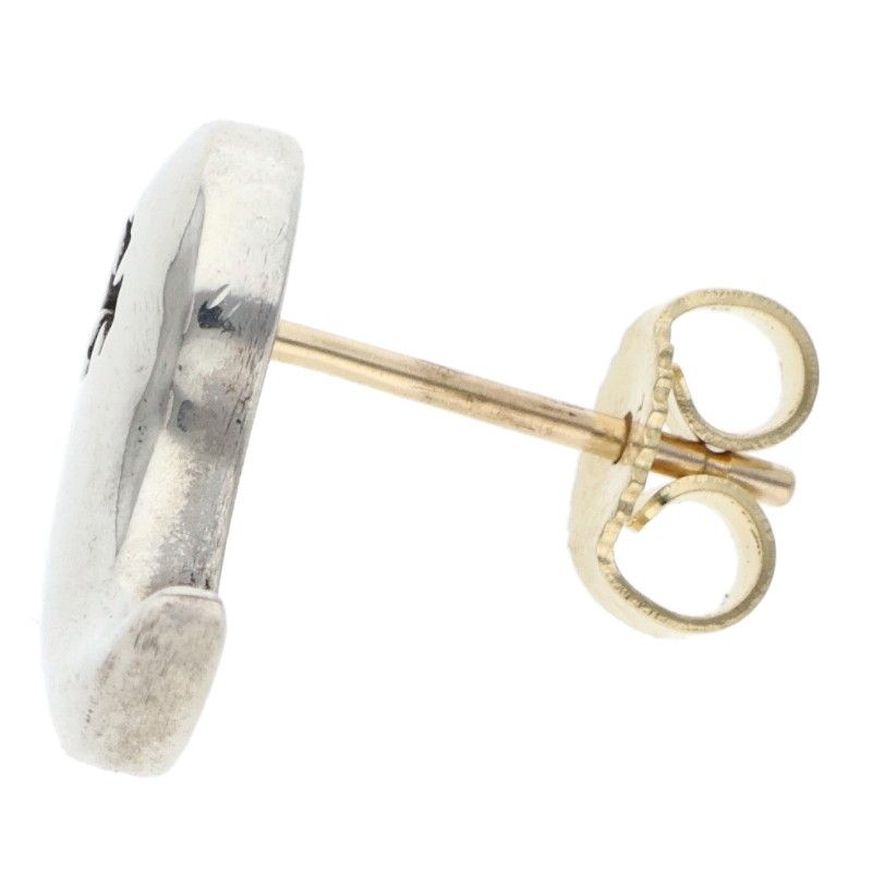 Chrome Hearts Yin Yang Silver Earrings