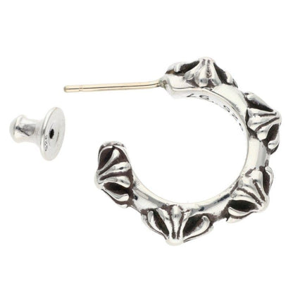 Chrome Hearts Hoop Cross Sml Band Silver Earrings