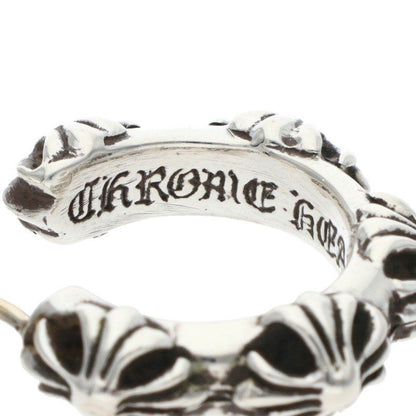 Chrome Hearts Hoop Cross Sml Band Silver Earrings