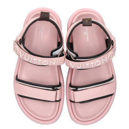 Louis Vuitton Pour Pillow Line Logo Belt Strap Sandals 38