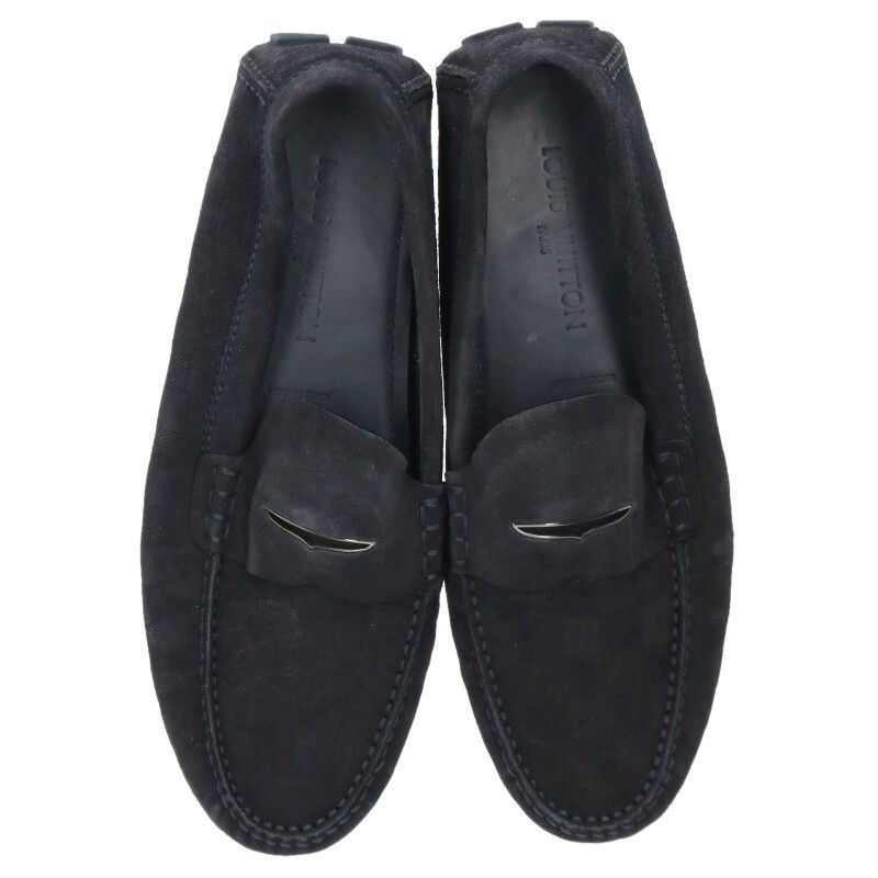 Louis Vuitton Damier Suede Leather Loafers 9.5