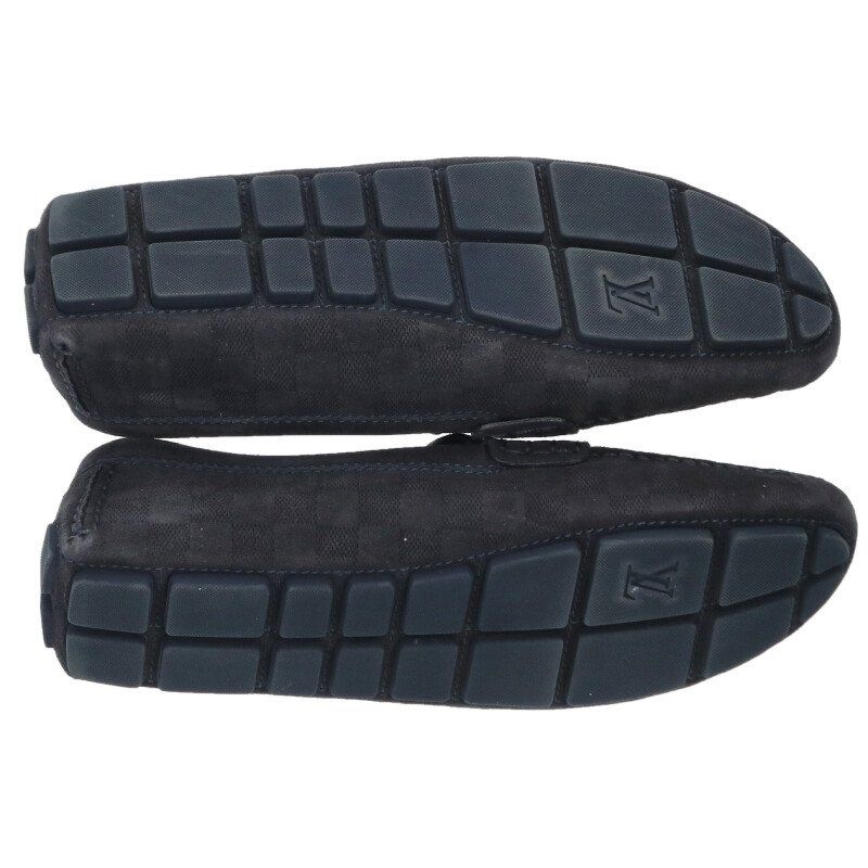 Louis Vuitton Damier Suede Leather Loafers 9.5