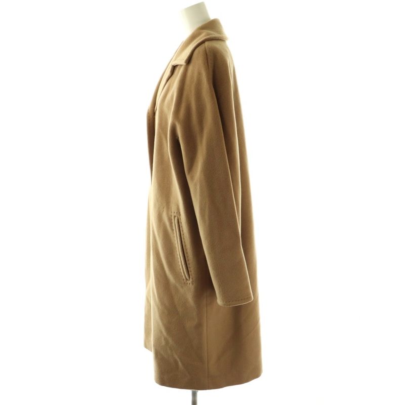 Max Mara White Tag Long Coat Outer Wool Cashmere Blend 38 Camel DF