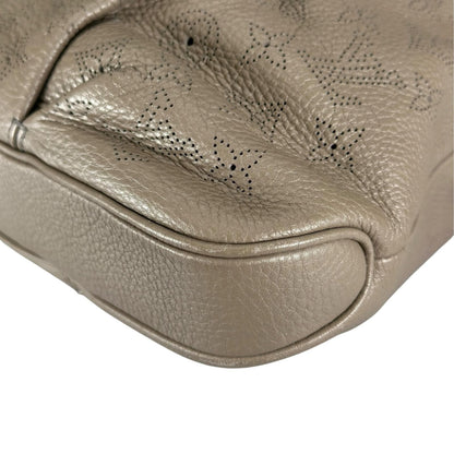 Louis Vuitton Selene MM Mahina Shoulder Bag Leather Taupe 2-Way — view 8