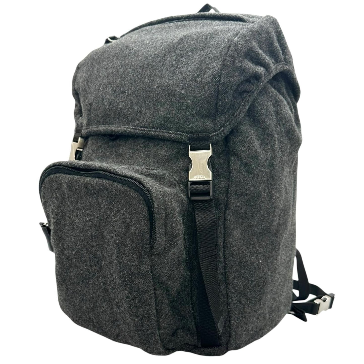 Prada Backpack Wool Gray — view 2