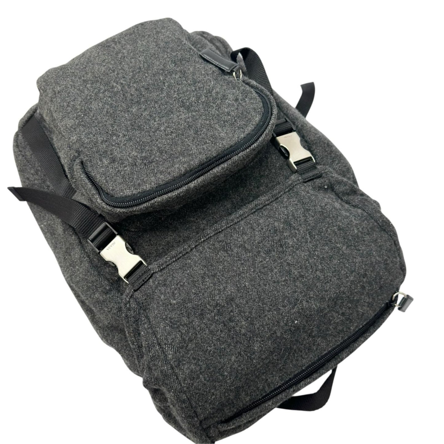 Prada Backpack Wool Gray — view 5