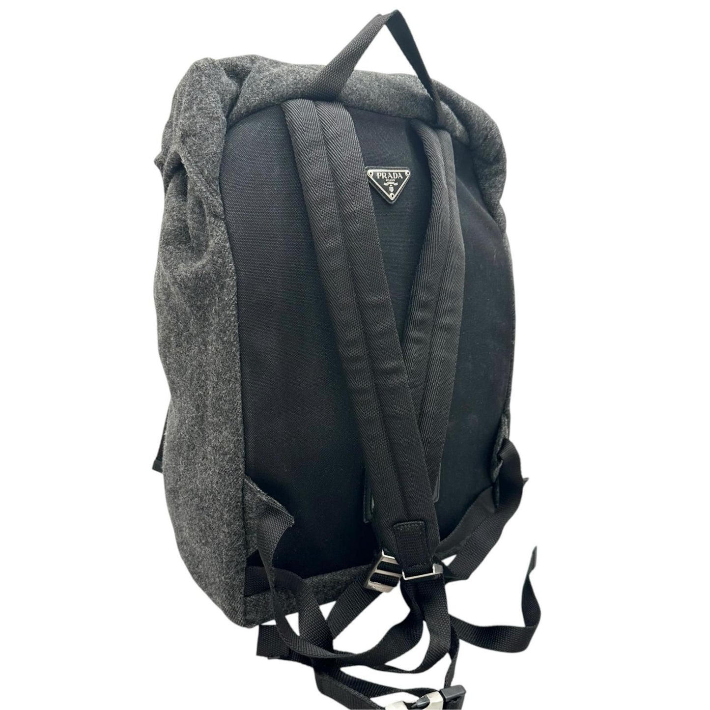 Prada Backpack Wool Gray — view 3