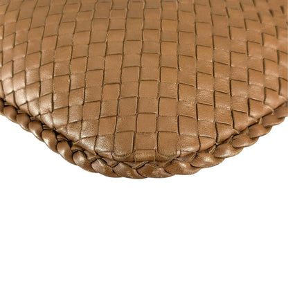 Bottega Veneta Hobo Intrecciato Handbag Lambskin Brown — view 8
