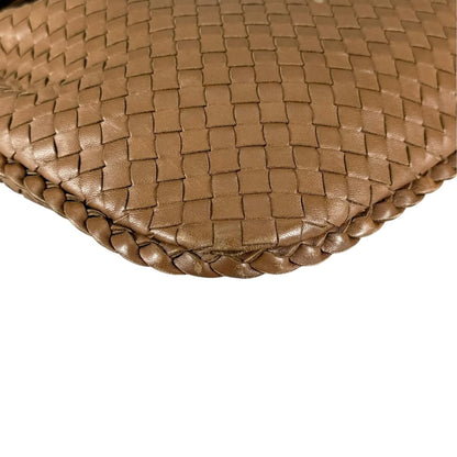 Bottega Veneta Hobo Intrecciato Handbag Lambskin Brown — view 7
