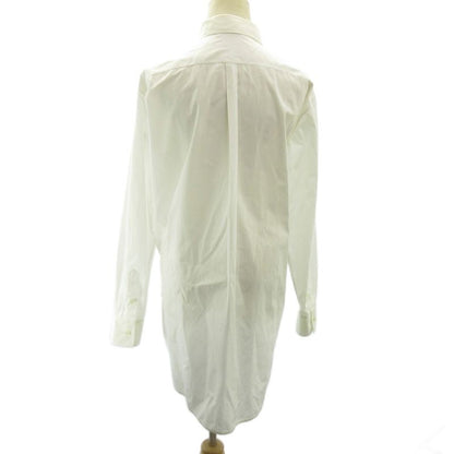 Celine Phoebe Philo Era Tuxedo Shirt Blouse Gathered White 40