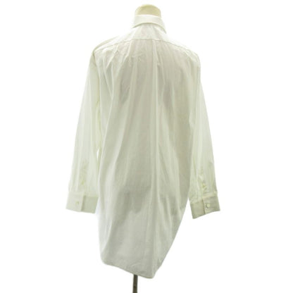 Celine Phoebe Philo Era Tuxedo Shirt Blouse Half Button White 36