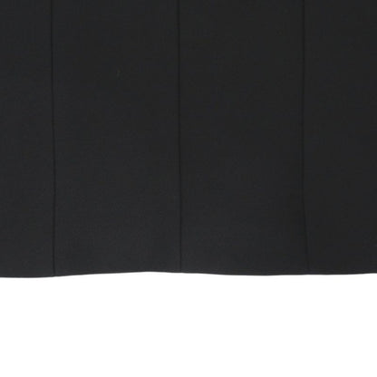 Prada Ffit Tricotine Mini Dress Side Zipper Wool Silk Recycled Cupro Black Gold