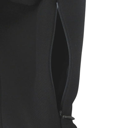Prada Ffit Tricotine Mini Dress Side Zipper Wool Silk Recycled Cupro Black Gold