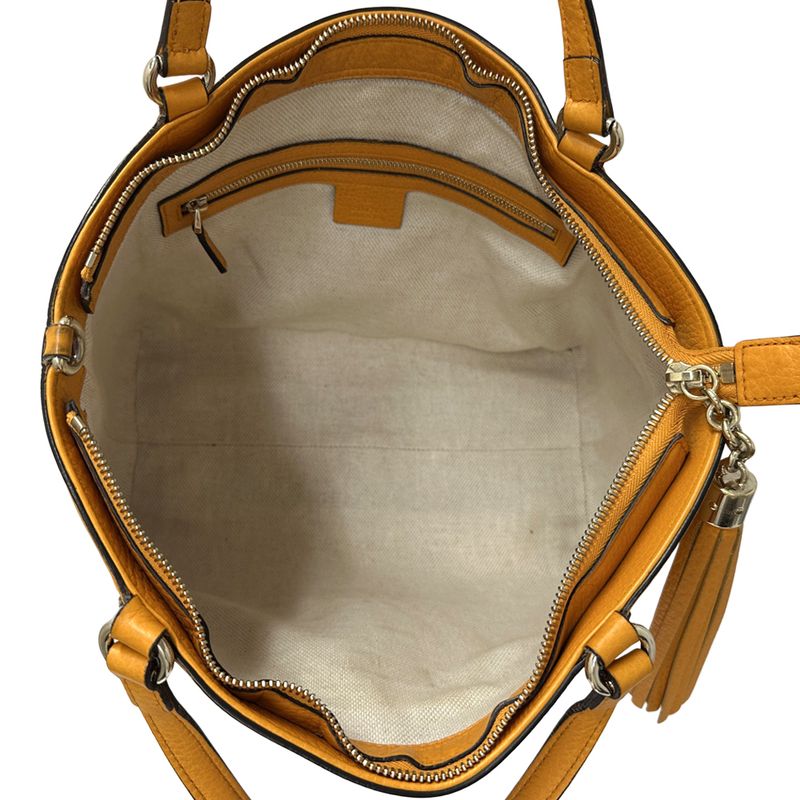 Gucci Soho 2-Way Shoulder Bag Leather Orange