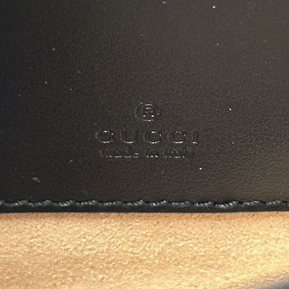 Gucci GG Marmont Shoulder Bag Leather Chain Black Quilted Crossbody Mini