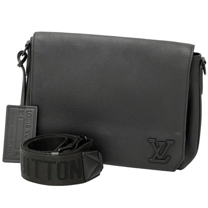 Louis Vuitton LV Aerogram Shoulder Bag Take Off Messenger Noir Black