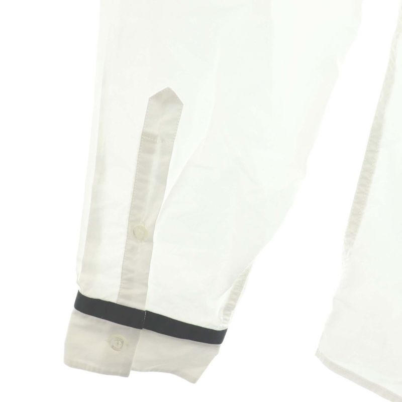Versace Versus Shirt Long Sleeve Piping 50 White Black CX