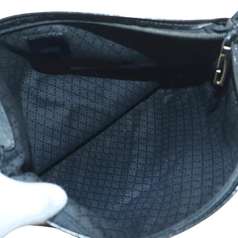 Gucci Clutch Second Pouch Nylon Black SS