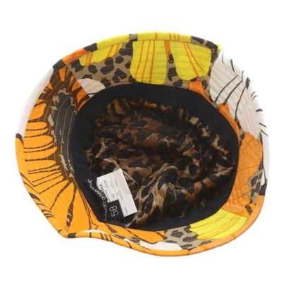 Dolce & Gabbana Hat Bucket Hat Leopard Floral Pattern Multicolor