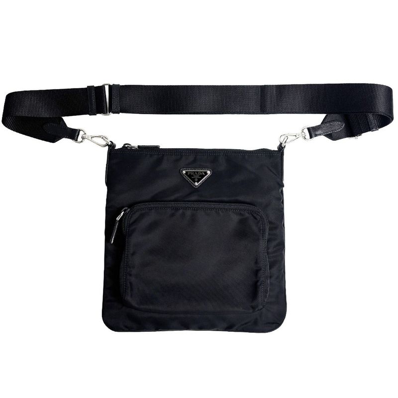 Prada Nylon Shoulder Bag Black