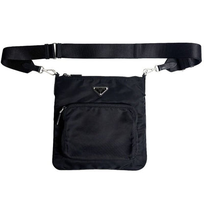 Prada Nylon Shoulder Bag Black