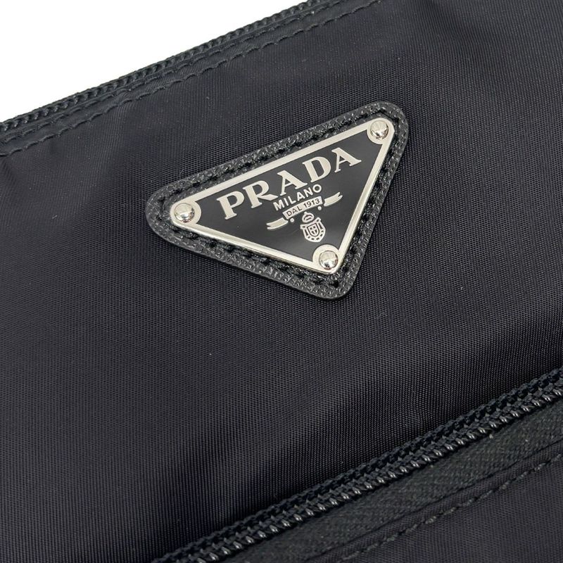 Prada Nylon Shoulder Bag Black