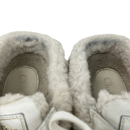 Dior Sneakers 37 White Light Gray Leather Lambskin