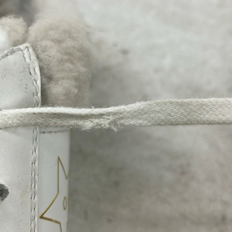 Dior Sneakers 37 White Light Gray Leather Lambskin