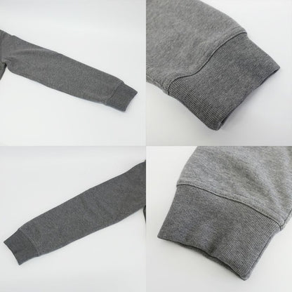 Hermes Crew Neck Sweatshirt Dark Gray M Cotton Long Sleeve Top