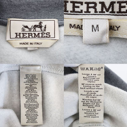 Hermes Crew Neck Sweatshirt Dark Gray M Cotton Long Sleeve Top