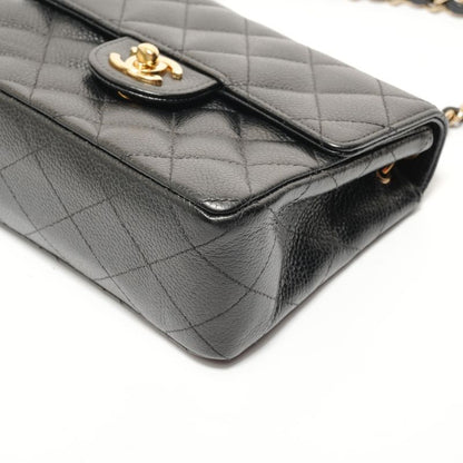 Chanel Shoulder Bag Caviar Leather Mini Quilted