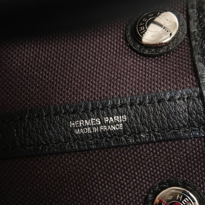 Hermes Handbag Garden Party TPM Toile Ash Negonda