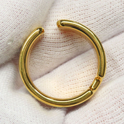 Hermes Olympe GM Black Gold Metal Leather Ring