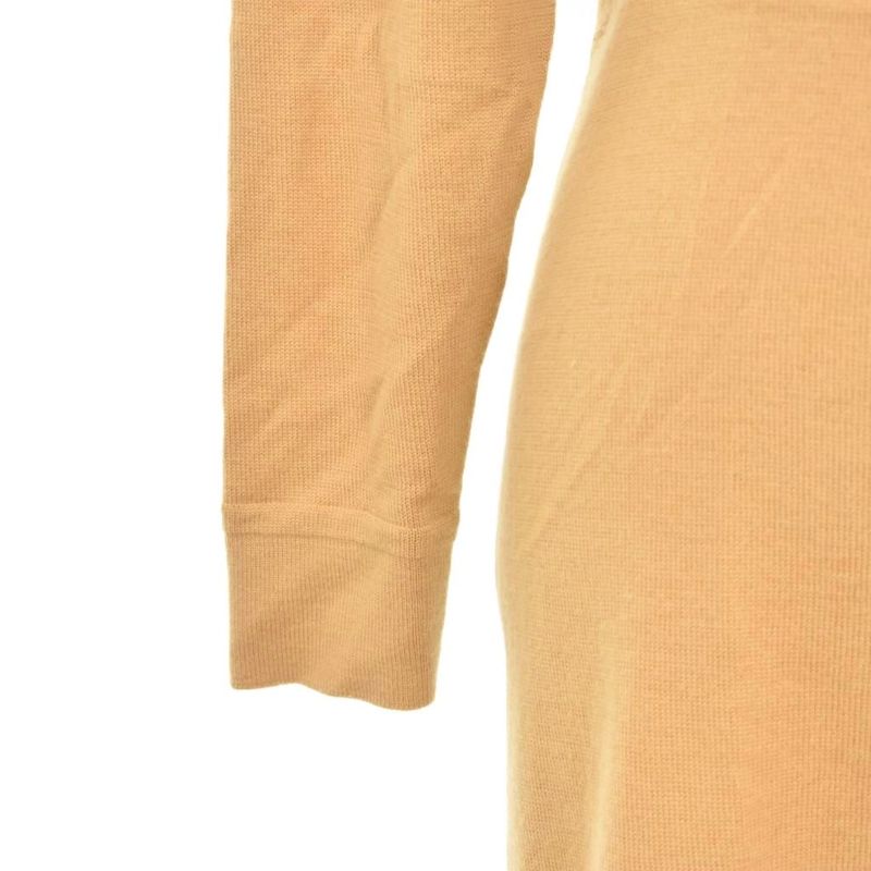 Dior Knit Dress High Neck M Beige