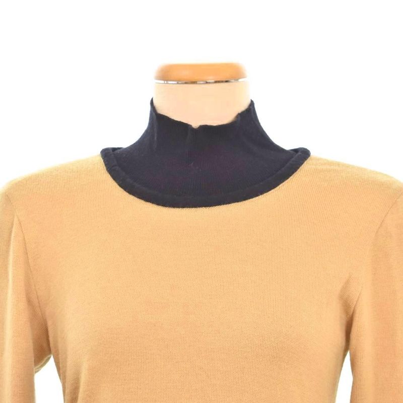 Dior Knit Dress High Neck M Beige