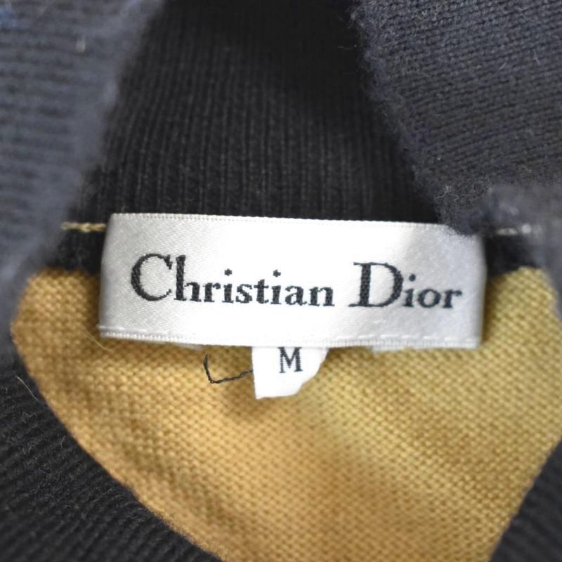 Dior Knit Dress High Neck M Beige