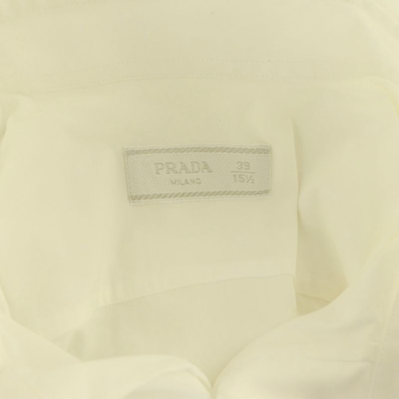 Prada Dress Shirt 39 15.5 White SS